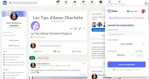 extract Contact Group LinkedIn