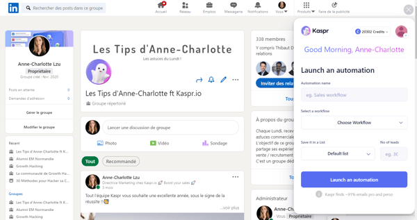 extract Contact Group LinkedIn extract Contact Group LinkedIn