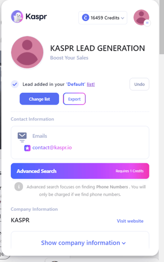 Extension Linkedin