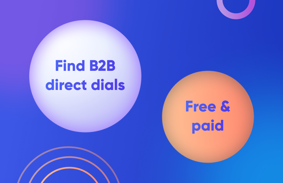 Resource card graphic B2B direct dials