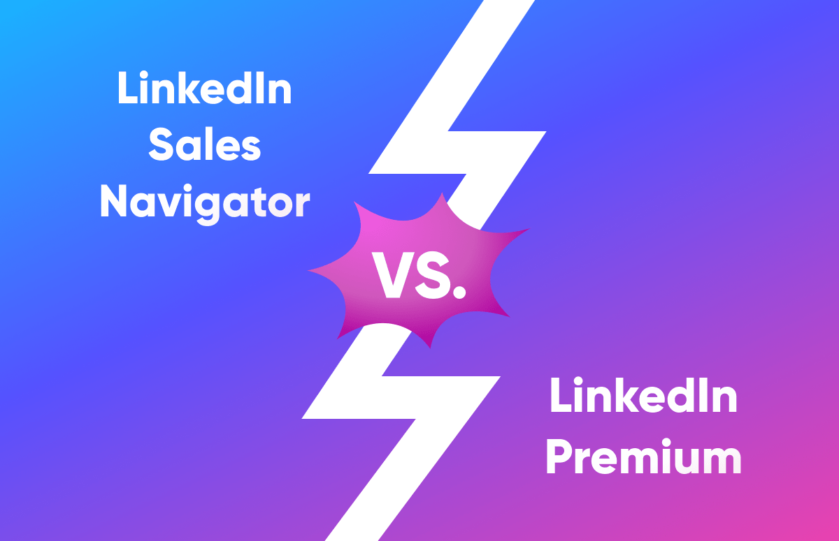 Resource card graphic for LinkedIn Sales Navigator vs. LinkedIn Premium
